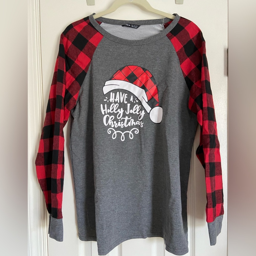Shein holiday long sleeve shirt